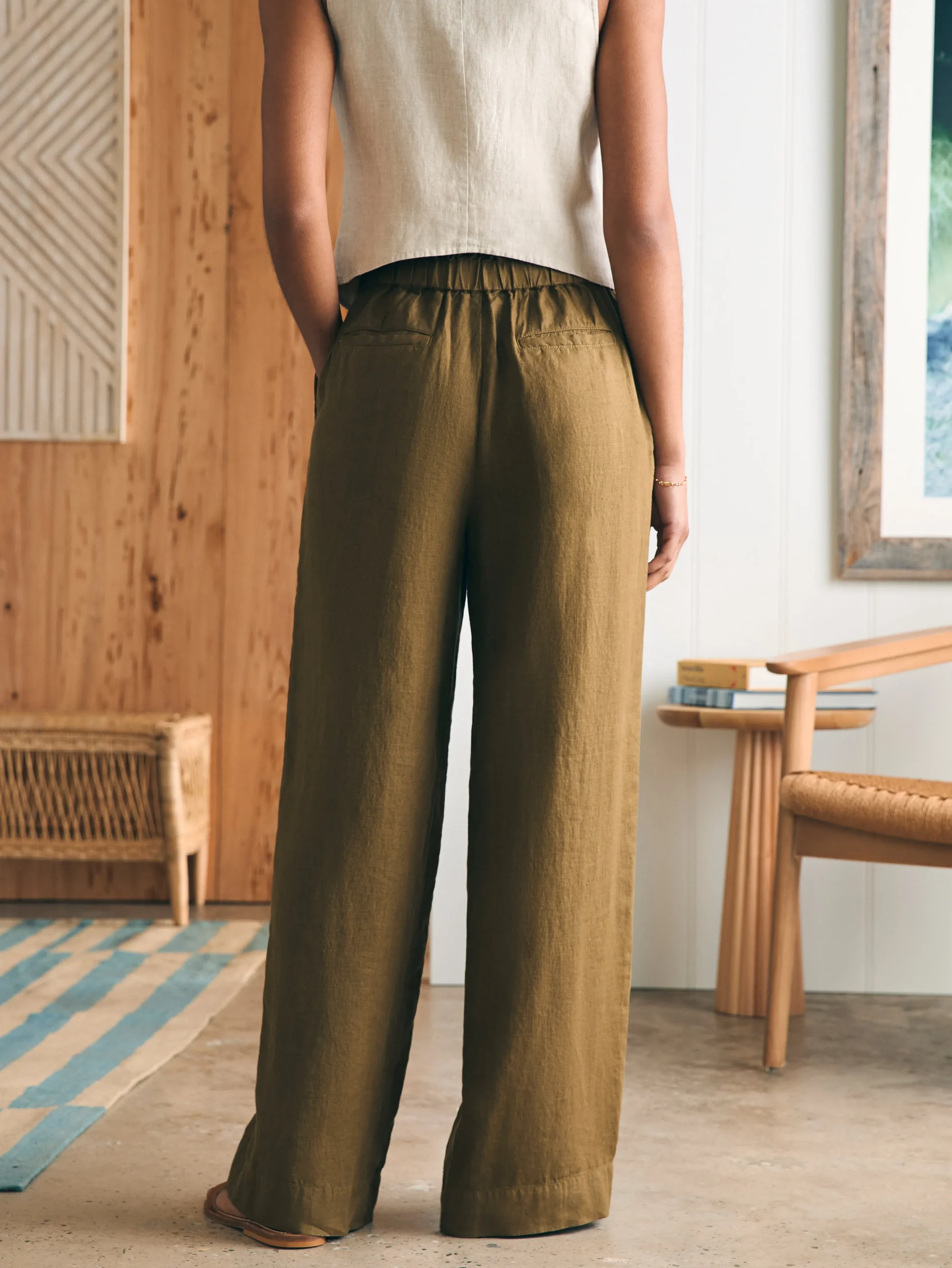 Fashion Monterey Linen Pant - Women Pants