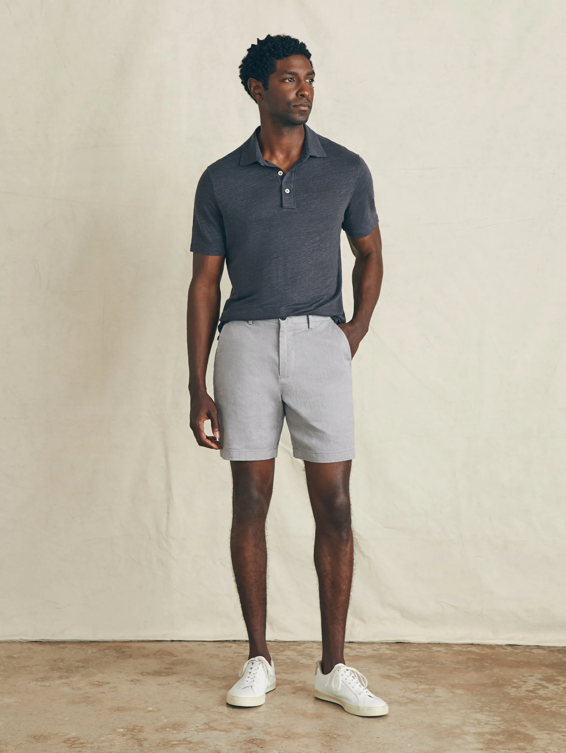 Fashion Movement™ Flex Linen Short (7" Inseam) - Shorts