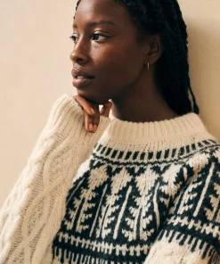 Online Native Knitter Frost Fair Isle Crew - Women Sweaters