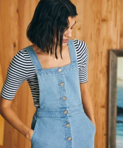 Outlet Organic Cotton Denim Remi Dress - Women Dresses