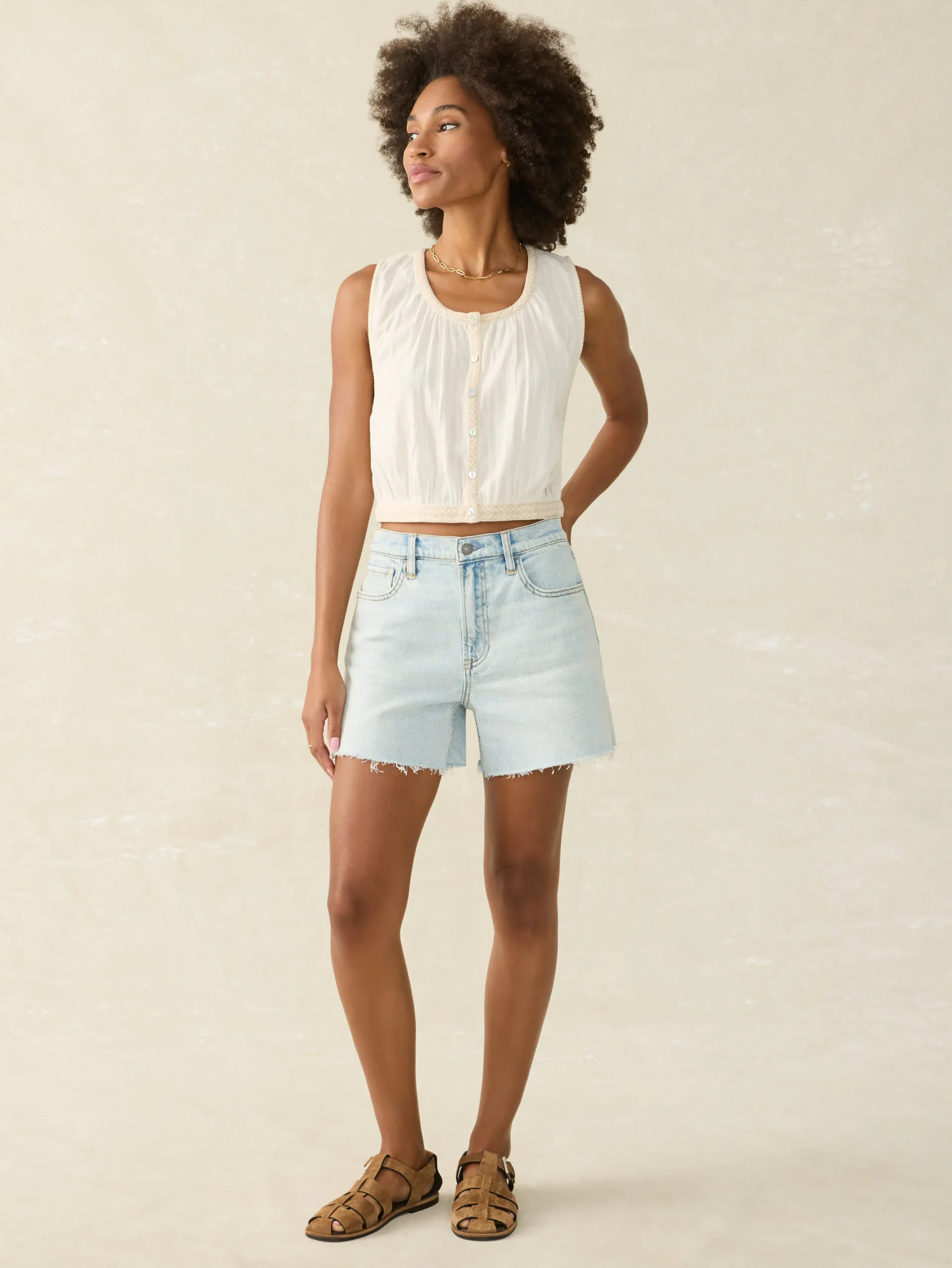 Discount Organic Cotton Denim Short - Women Shorts & Skirts