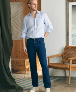 Hot Organic Cotton Slim Straight Denim (32" Inseam) - Pants