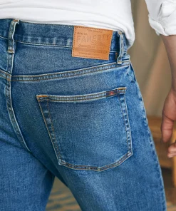 Outlet Organic Cotton Slim Straight Denim (32" Inseam) - Pants