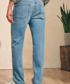 Sale Organic Cotton Slim Straight Denim (32