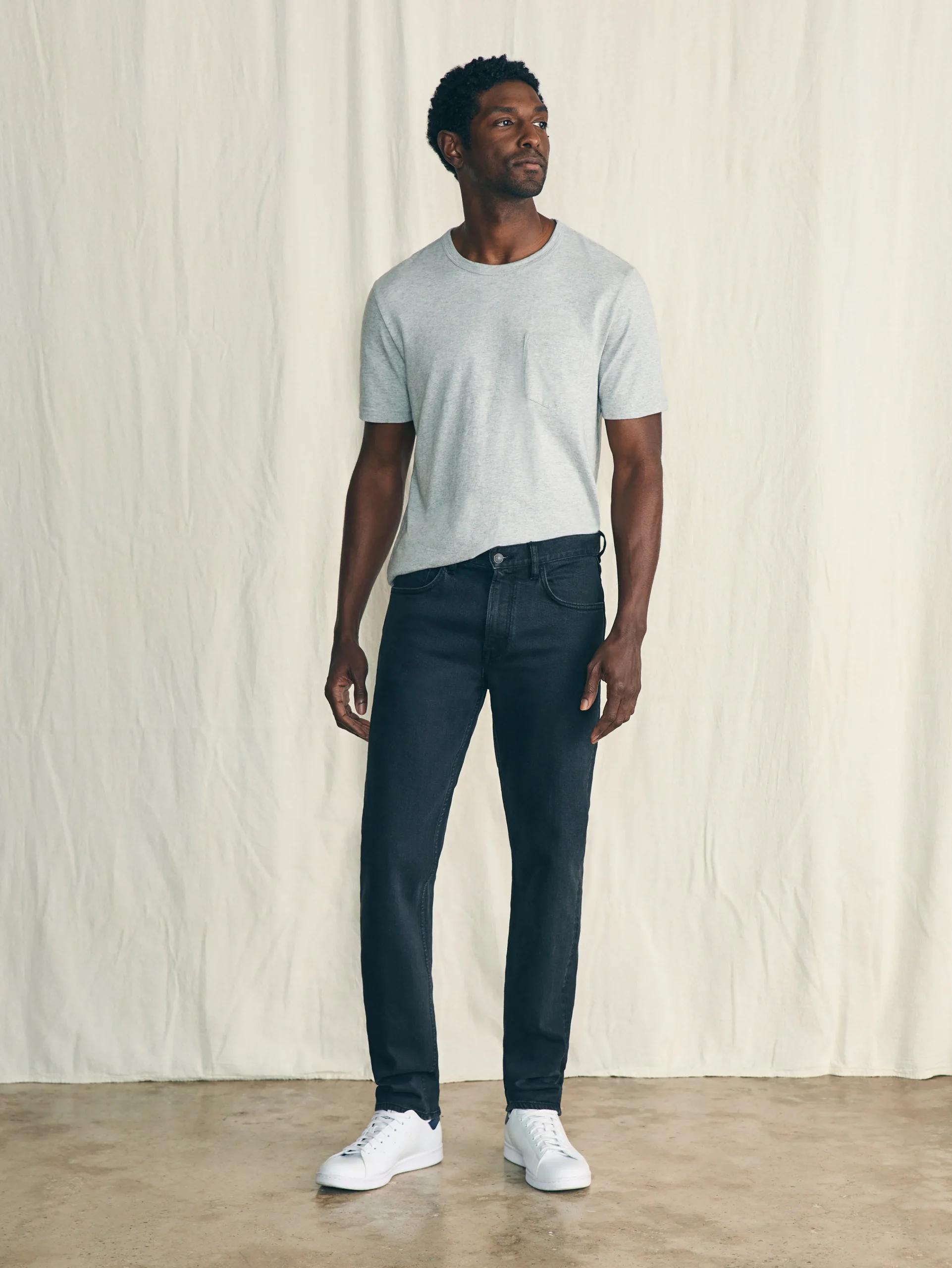 Fashion Organic Cotton Slim Straight Denim (32" Inseam) - Pants