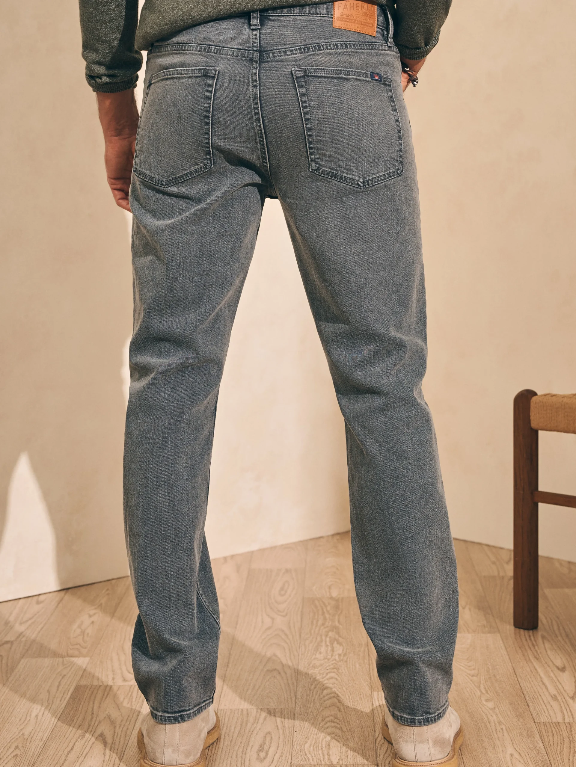 Hot Organic Cotton Slim Straight Denim (32" Inseam) - Pants