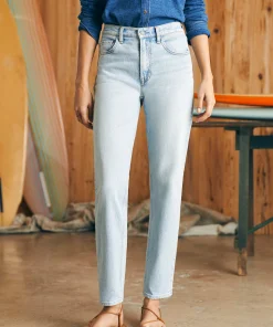 Hot Organic Cotton Slim Straight Denim - Women Pants|Jeans