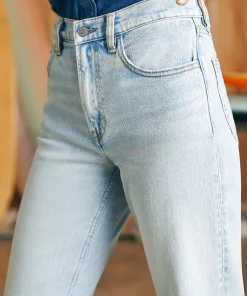 Hot Organic Cotton Slim Straight Denim - Women Pants|Jeans