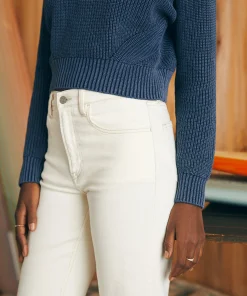 Clearance Organic Cotton Slim Straight Denim - Women Pants|Jeans