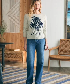 New Palm Coast Cashmere Crew - Women Sweaters