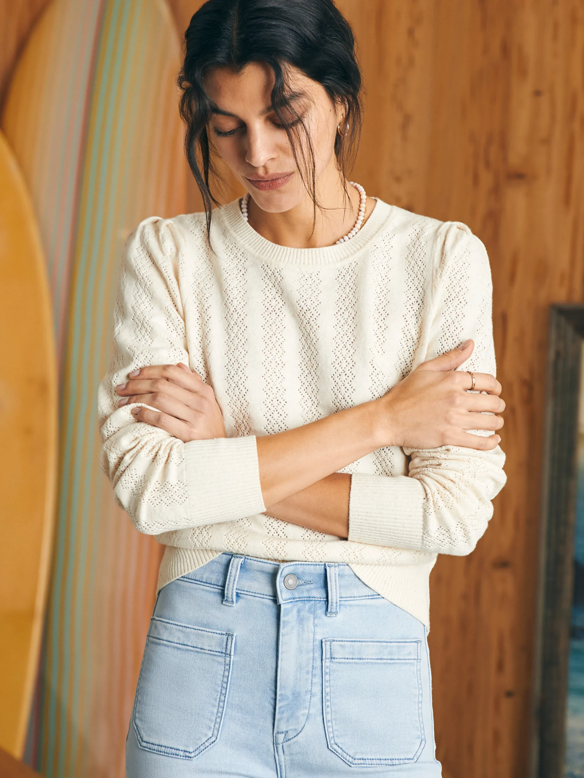 New Pointelle Lola Sweater - Women Sweaters