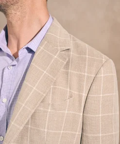 Clearance Reserve Linen Yarn Dyed Blazer - Blazers