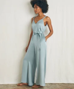 Online Sandwashed Silk Jumpsuit - Women Dresses|Overalls & Jumpsuits