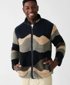 Online Scenic High Pile Fleece Jacket - Jackets & Vests