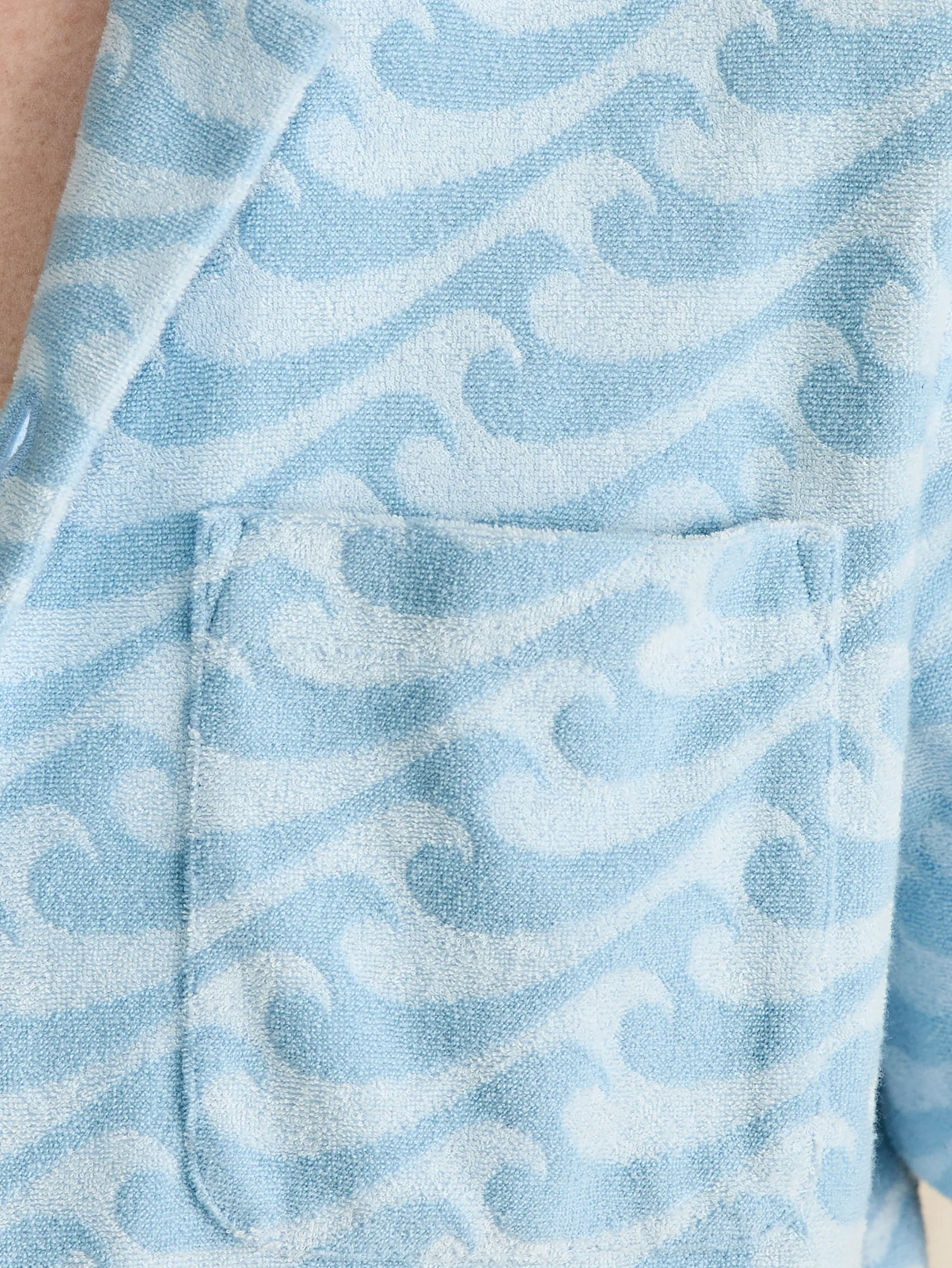 Hot Short-Sleeve Cabana Towel Terry Shirt - Shirts