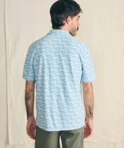 Hot Short-Sleeve Cabana Towel Terry Shirt - Shirts