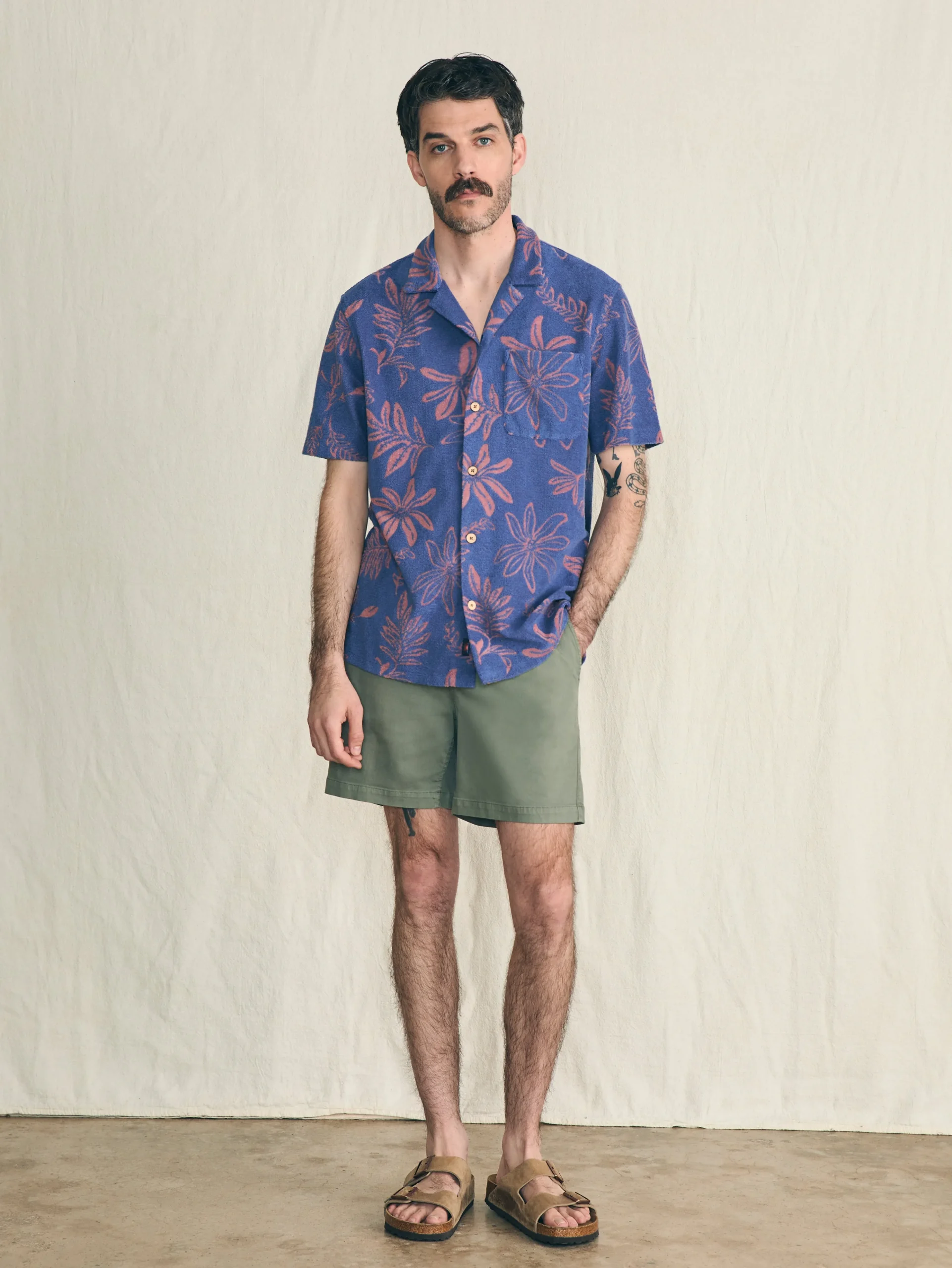Online Short-Sleeve Cabana Towel Terry Shirt - Shirts