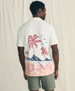 Outlet Short-Sleeve Cabana Towel Terry Shirt - Shirts