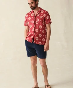 Discount Short-Sleeve Hemp Blend Camp Shirt - Shirts