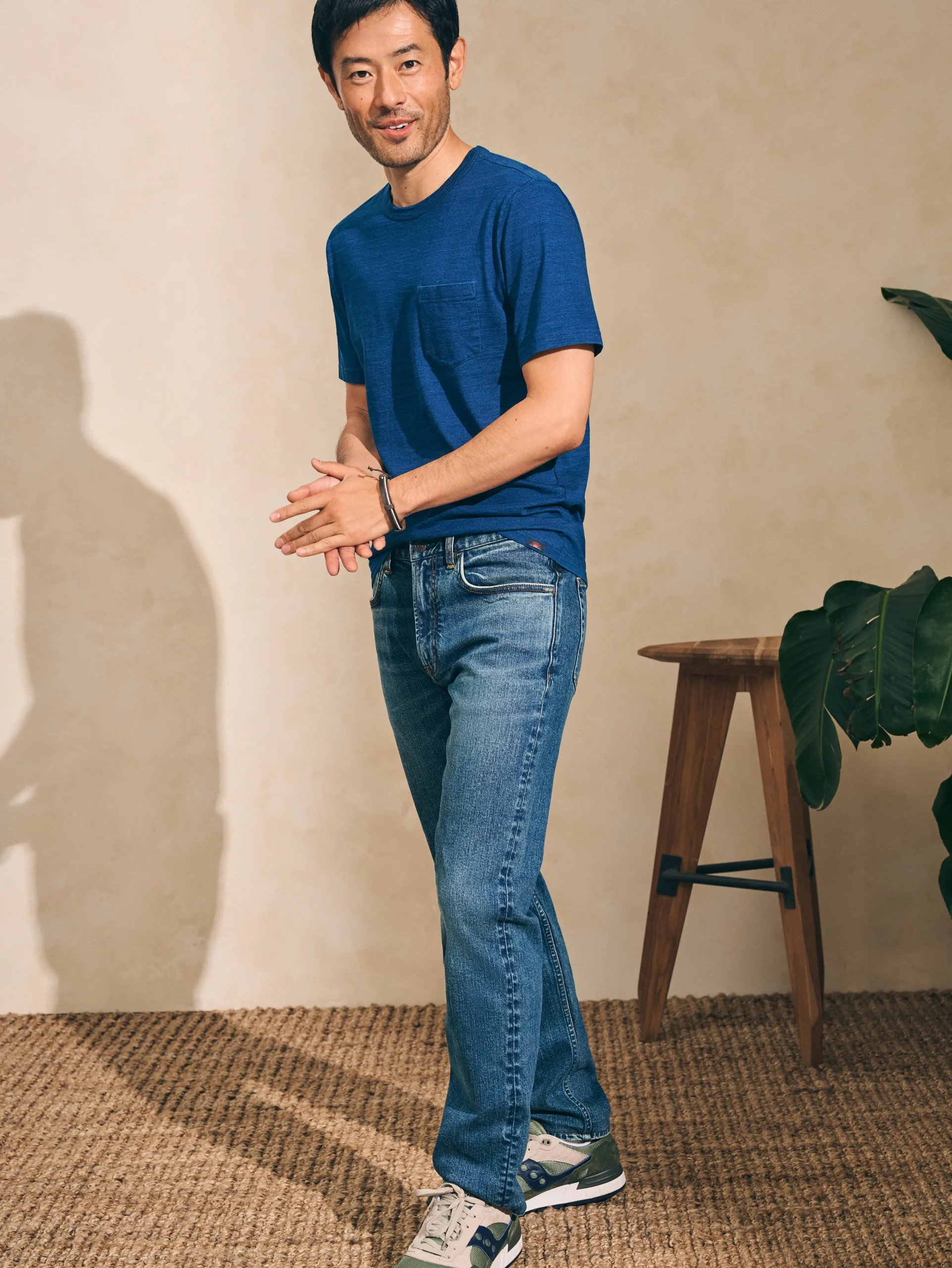 Outlet Short-Sleeve Indigo Pocket Tee - T-Shirts & Henleys