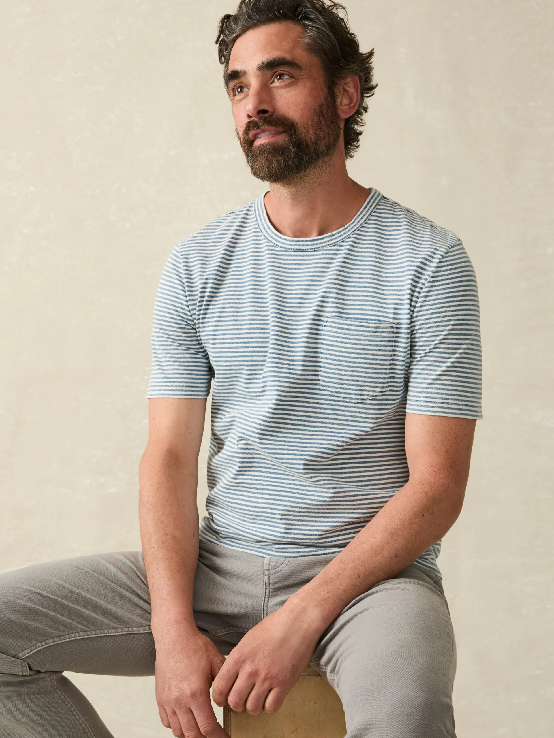 Online Short-Sleeve Indigo Pocket Tee - T-Shirts & Henleys