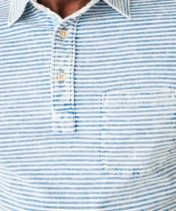 Discount Short-Sleeve Indigo Polo Shirt - Polo Shirts|T-Shirts & Henleys