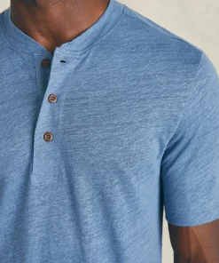 New Short-Sleeve Linen Henley - T-Shirts & Henleys