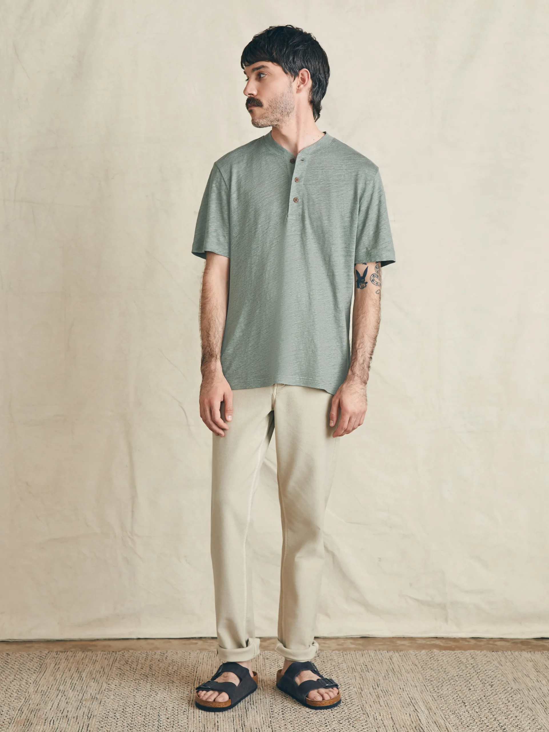 Online Short-Sleeve Linen Henley - T-Shirts & Henleys