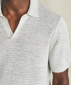 Best Short-Sleeve Linen Sweater Polo - Sweaters