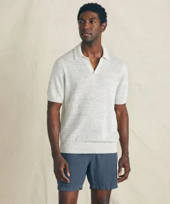Best Short-Sleeve Linen Sweater Polo - Sweaters