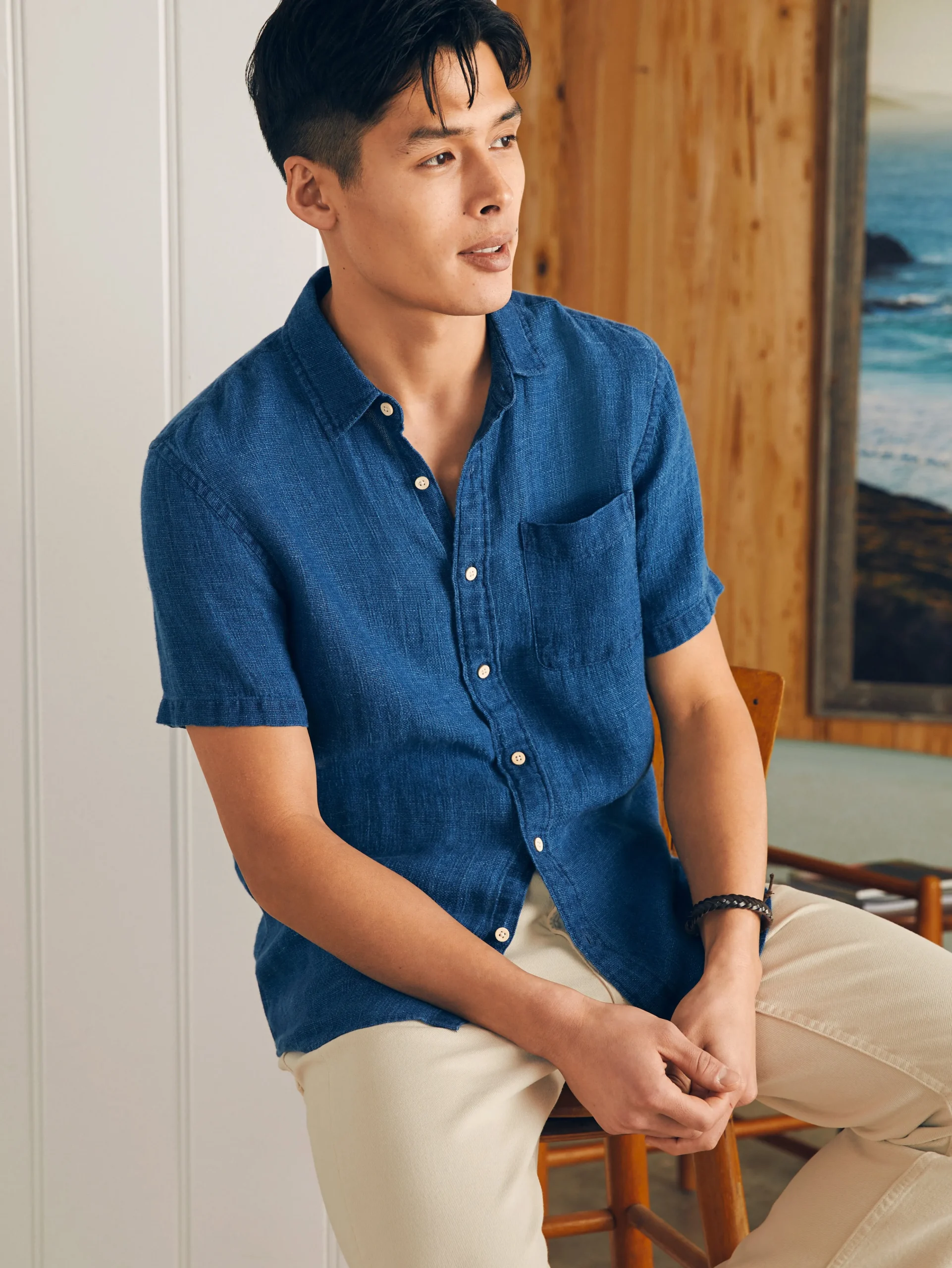 New Short-Sleeve Palma Linen Shirt - Shirts