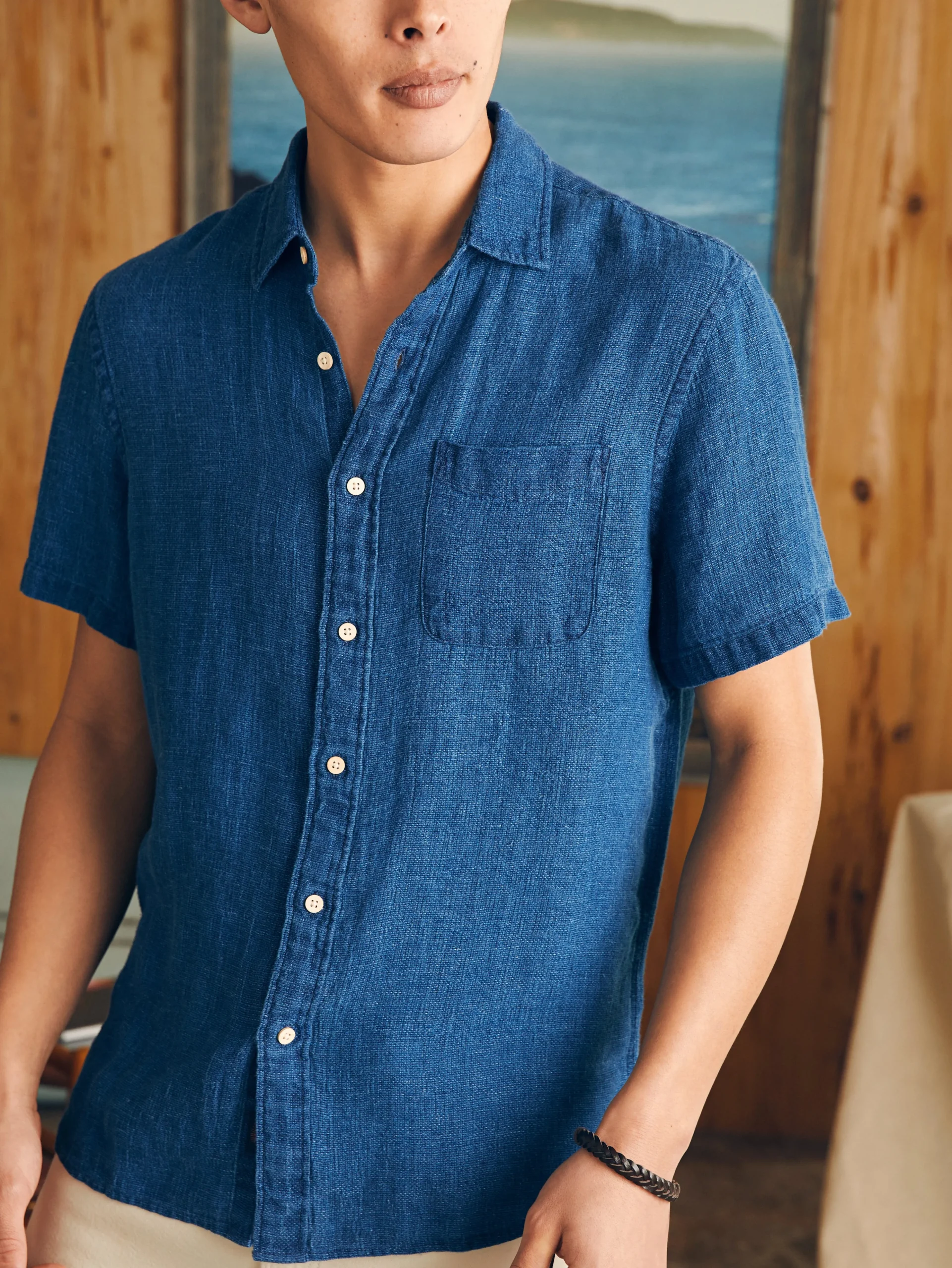 New Short-Sleeve Palma Linen Shirt - Shirts