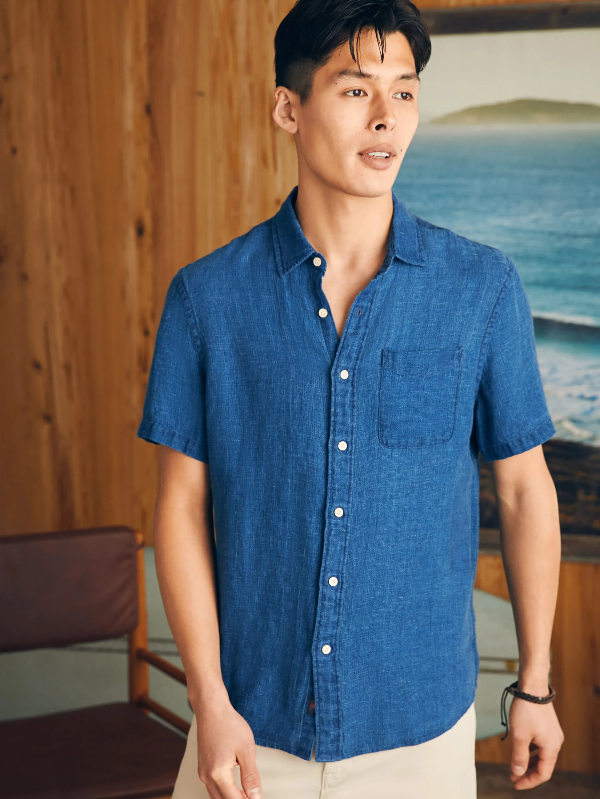 New Short-Sleeve Palma Linen Shirt - Shirts
