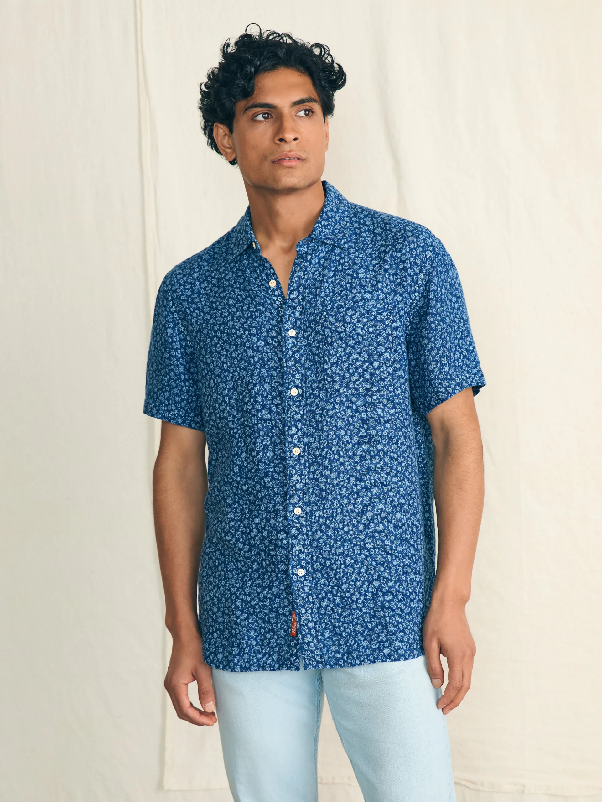 Online Short-Sleeve Palma Linen Shirt - Shirts