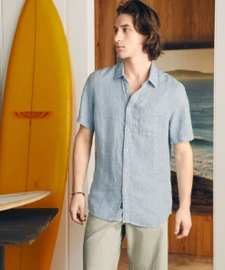 Clearance Short-Sleeve Palma Linen Shirt (Tall) - Shirts