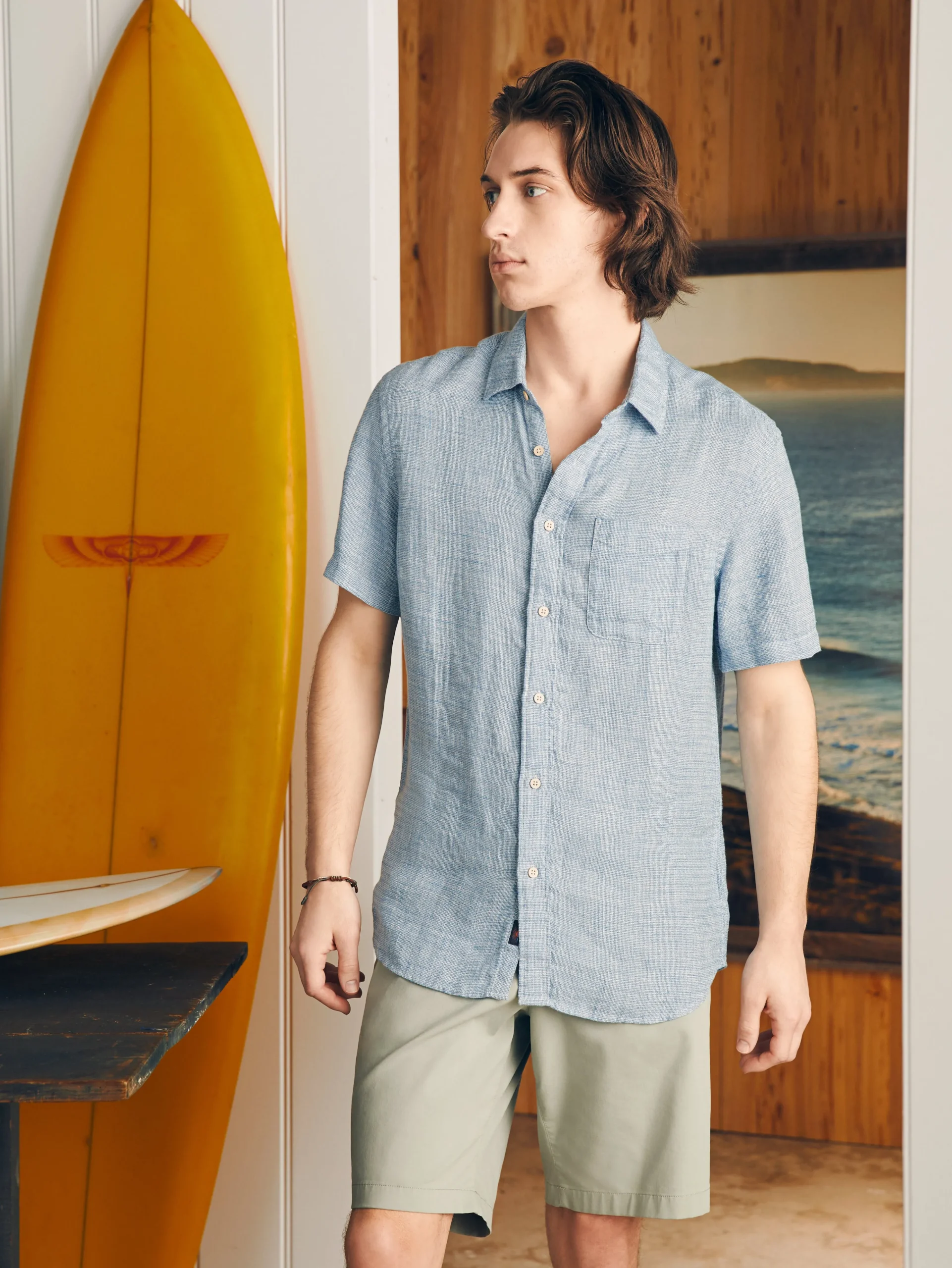 Clearance Short-Sleeve Palma Linen Shirt (Tall) - Shirts