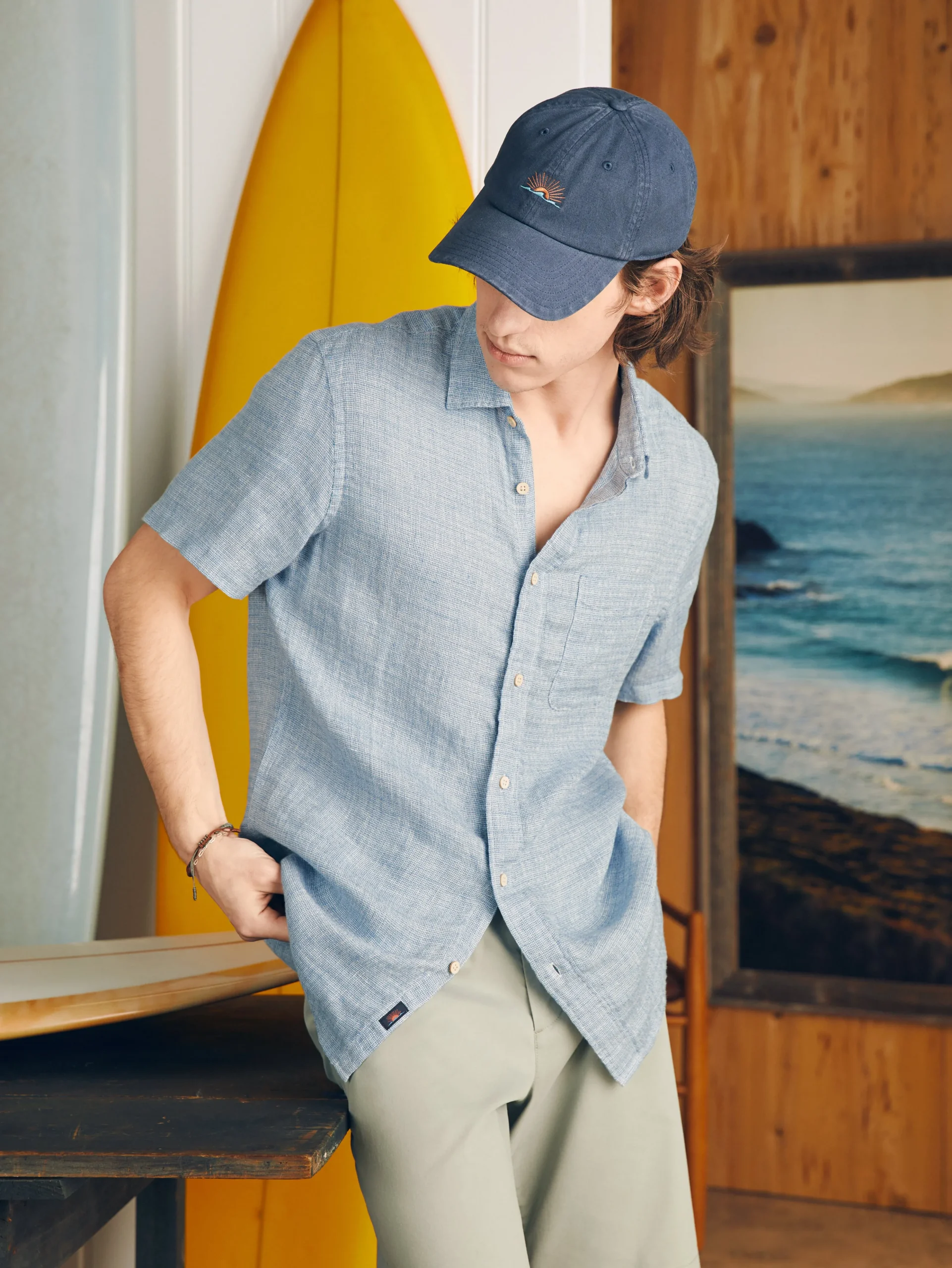 Clearance Short-Sleeve Palma Linen Shirt (Tall) - Shirts
