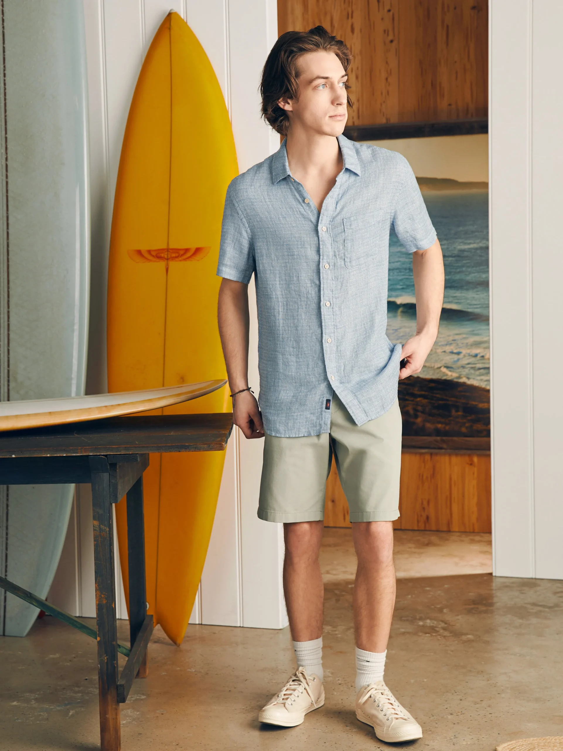 Clearance Short-Sleeve Palma Linen Shirt (Tall) - Shirts