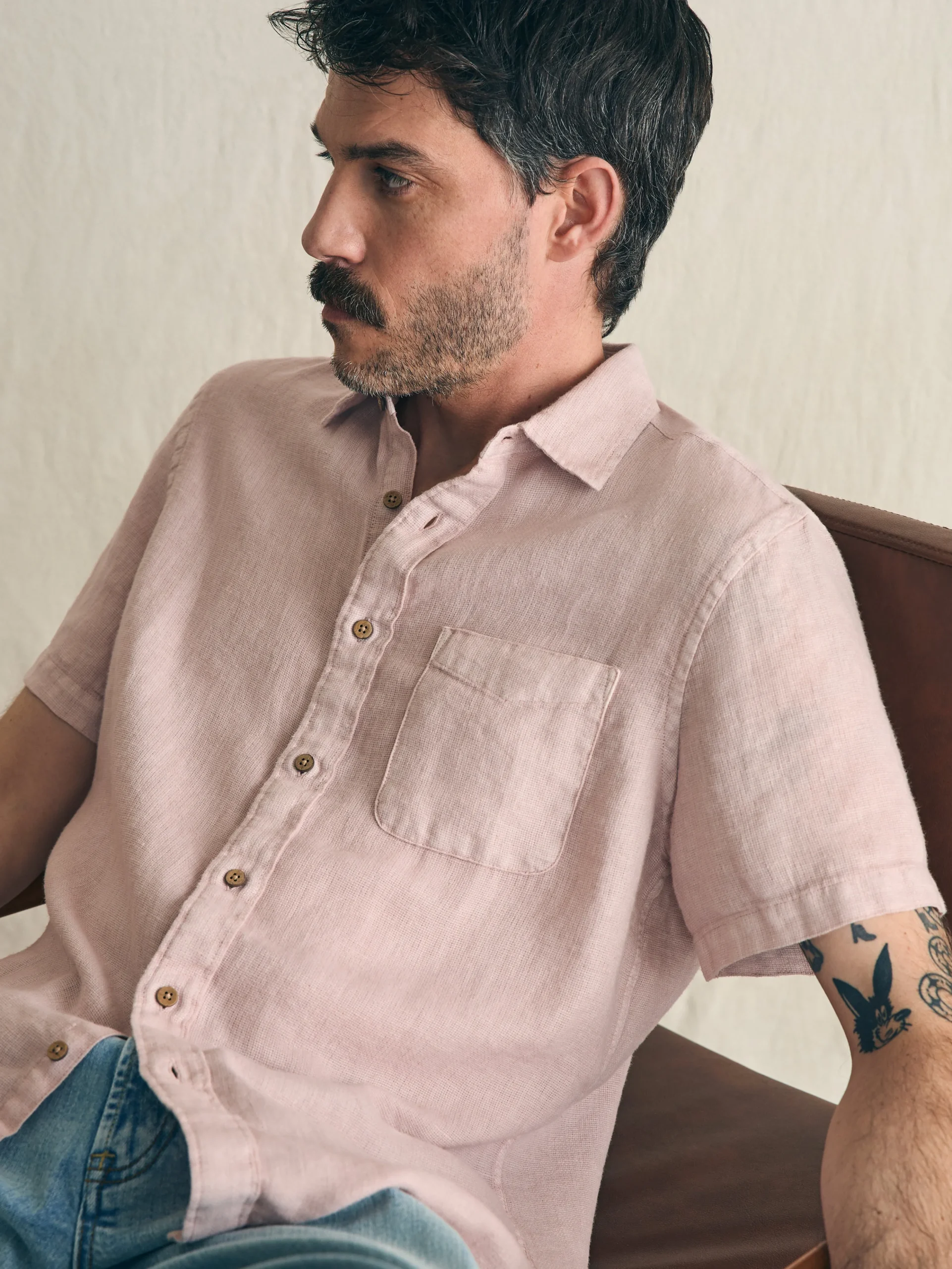 Sale Short-Sleeve Palma Linen Shirt - Shirts