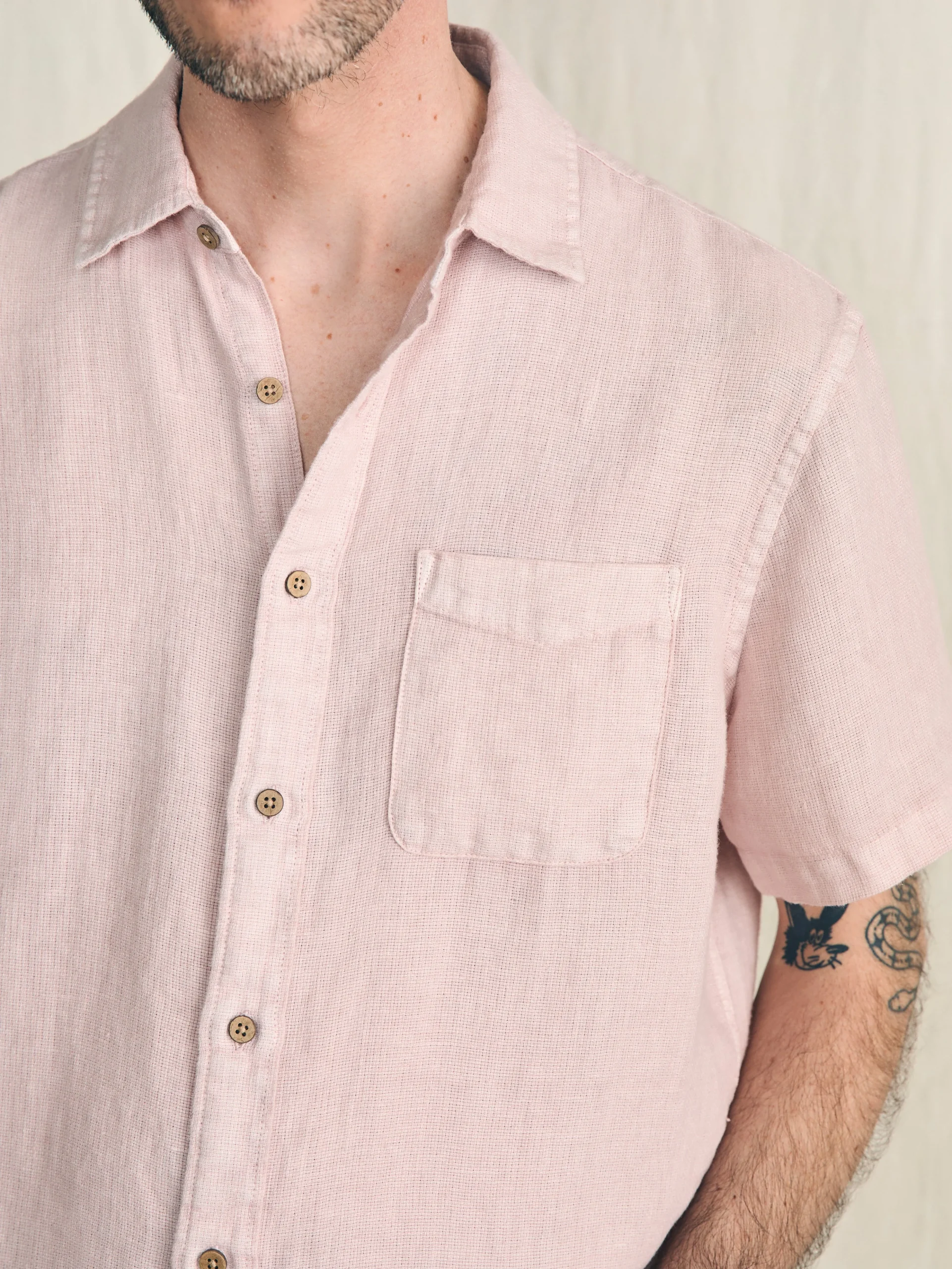 Sale Short-Sleeve Palma Linen Shirt - Shirts