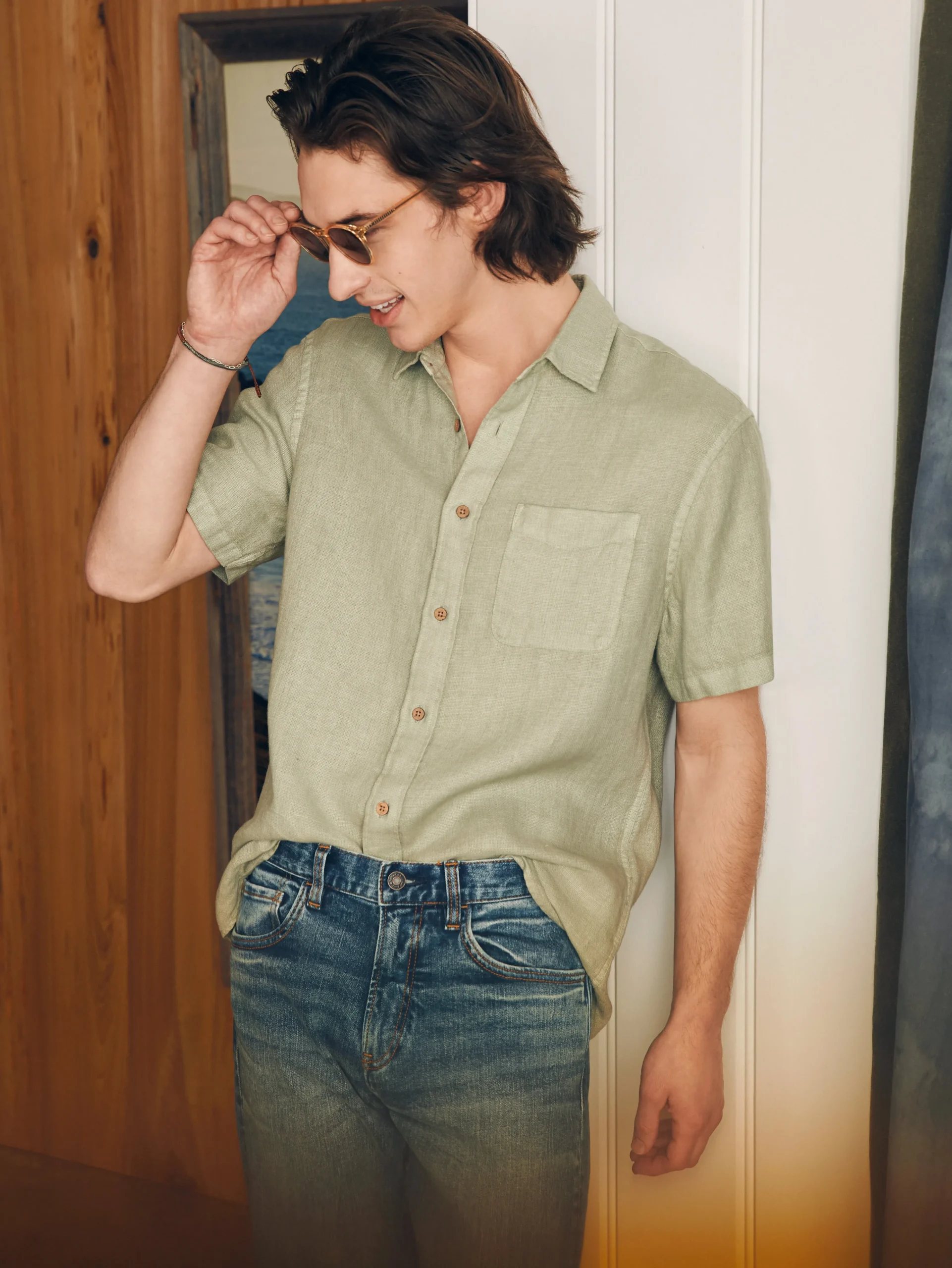 New Short-Sleeve Palma Linen Shirt - Shirts