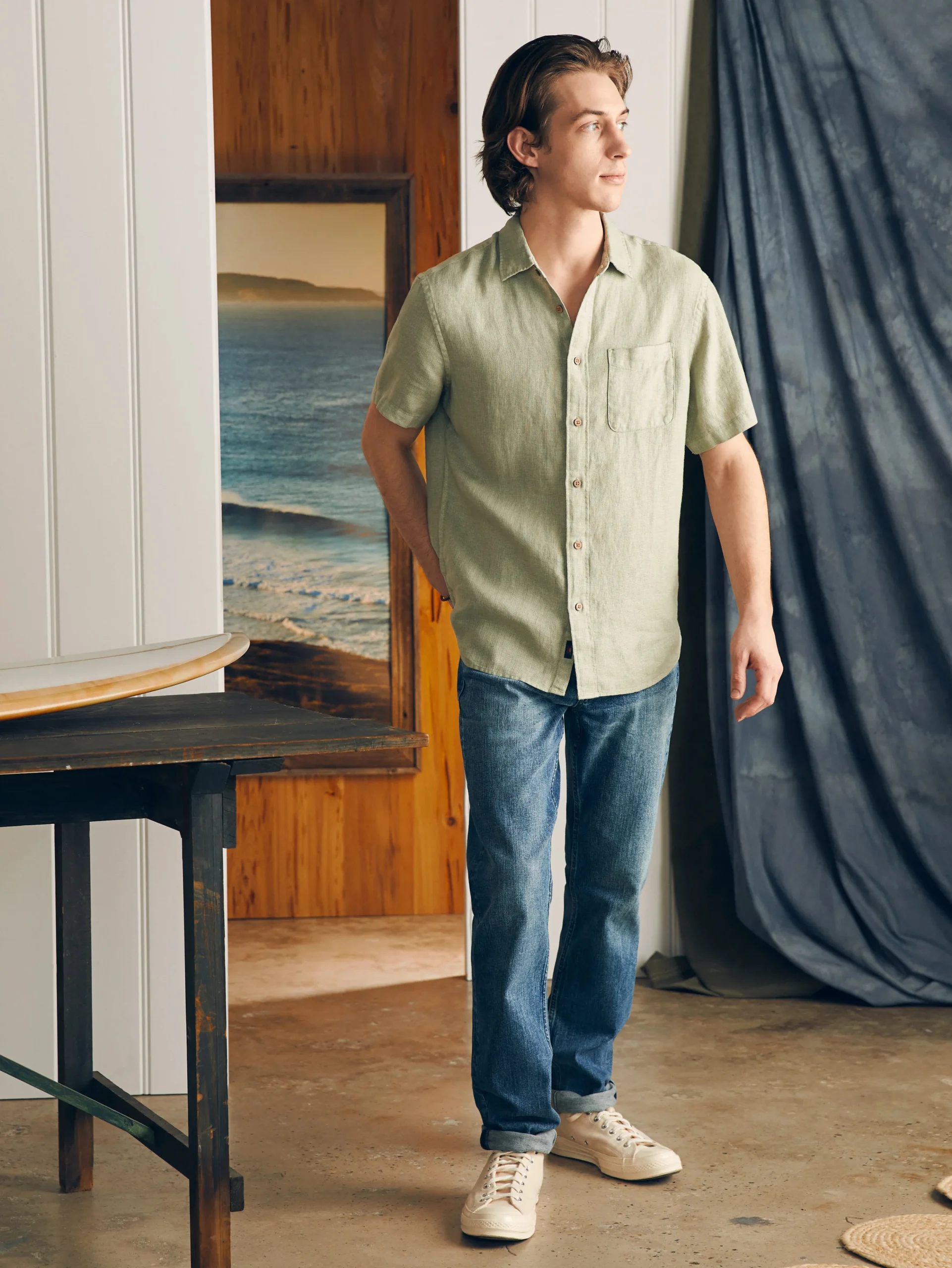 New Short-Sleeve Palma Linen Shirt - Shirts