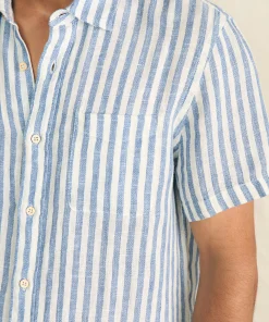 Online Short-Sleeve Palma Linen Shirt - Shirts