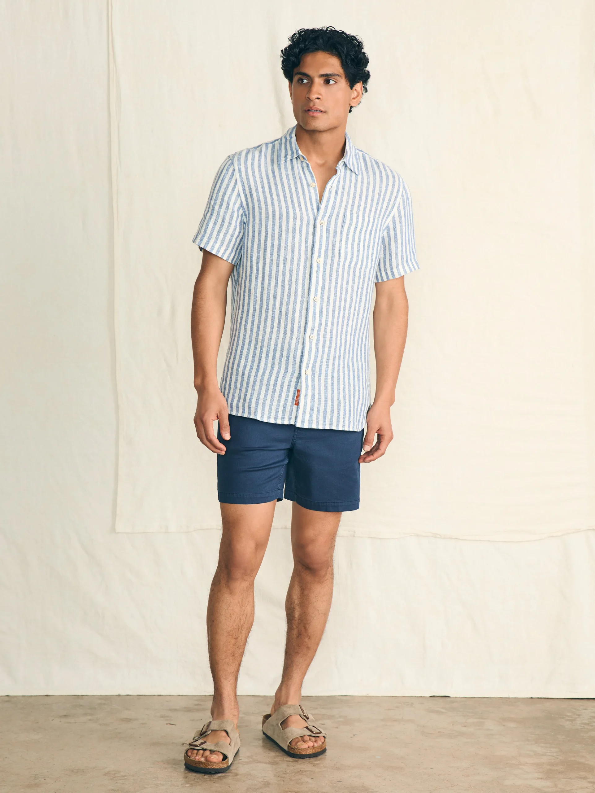 Online Short-Sleeve Palma Linen Shirt - Shirts