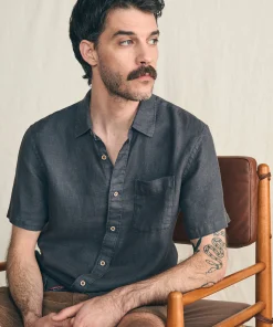 New Short-Sleeve Palma Linen Shirt - Shirts