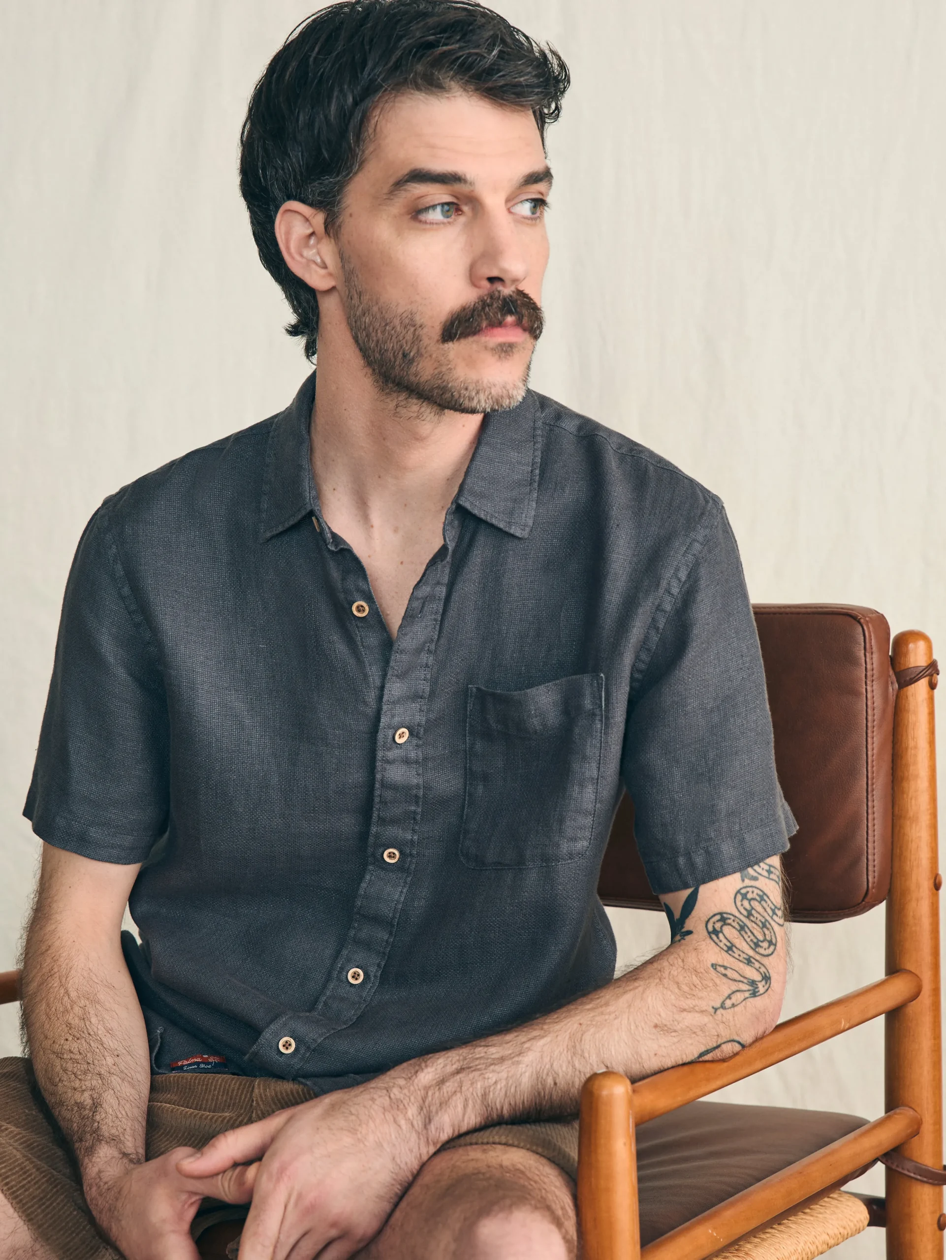 New Short-Sleeve Palma Linen Shirt - Shirts