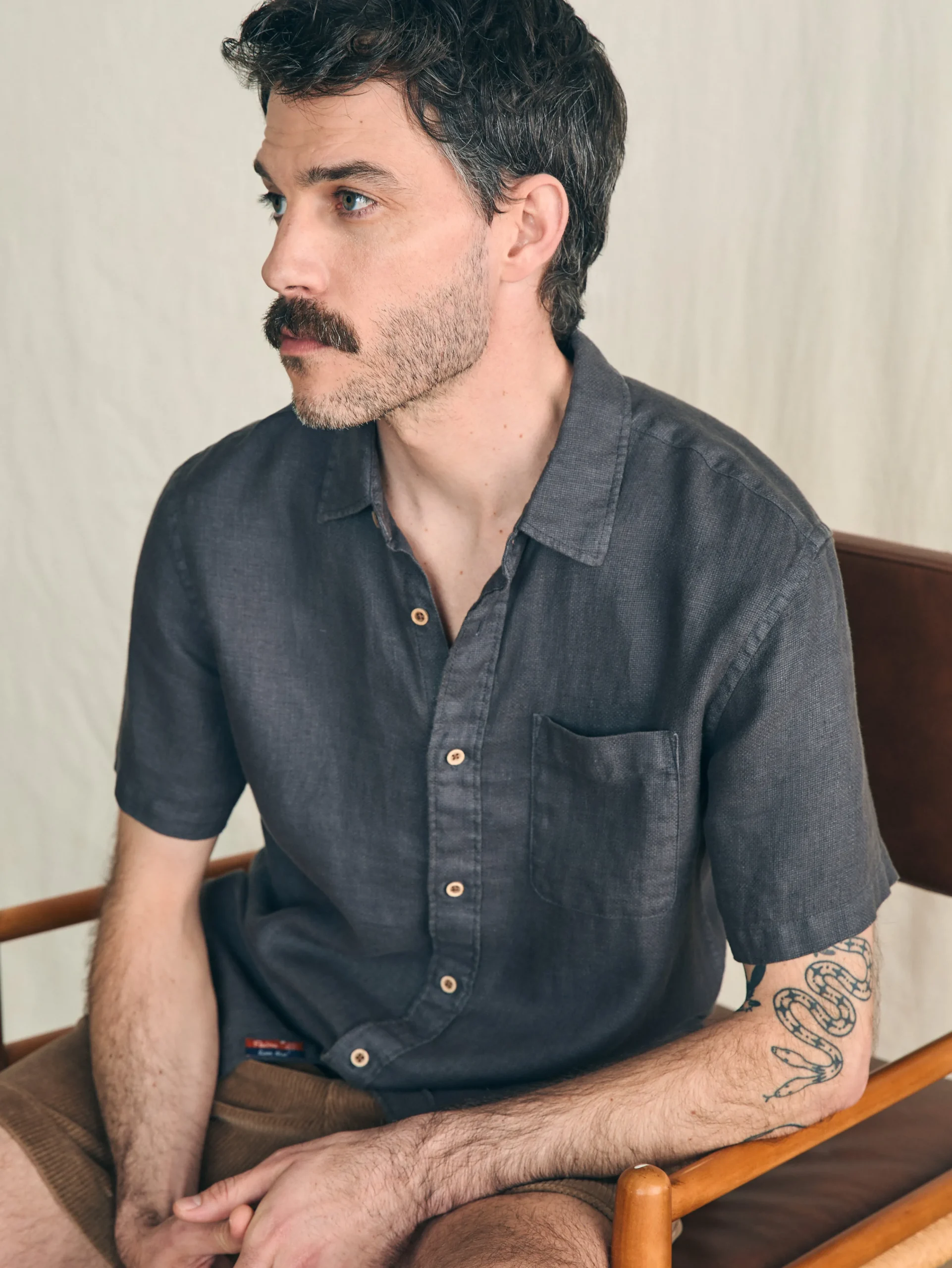New Short-Sleeve Palma Linen Shirt - Shirts