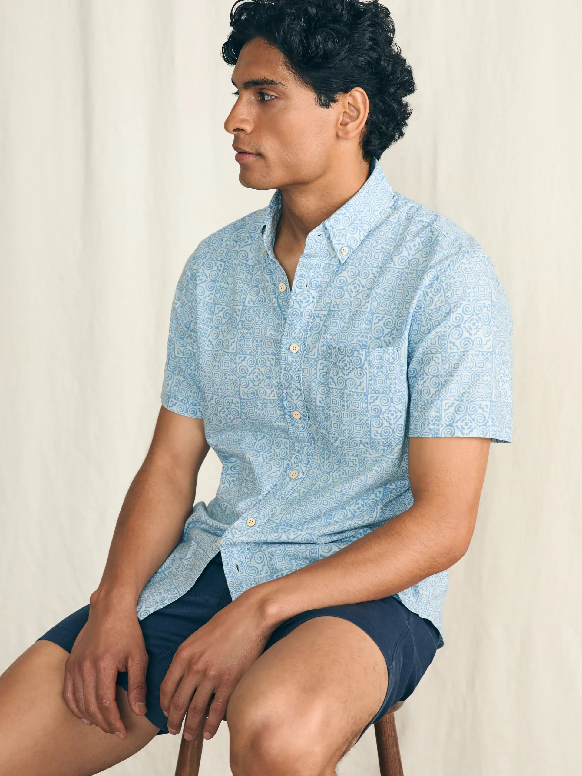 Outlet Short-Sleeve Stretch Playa Shirt - Shirts