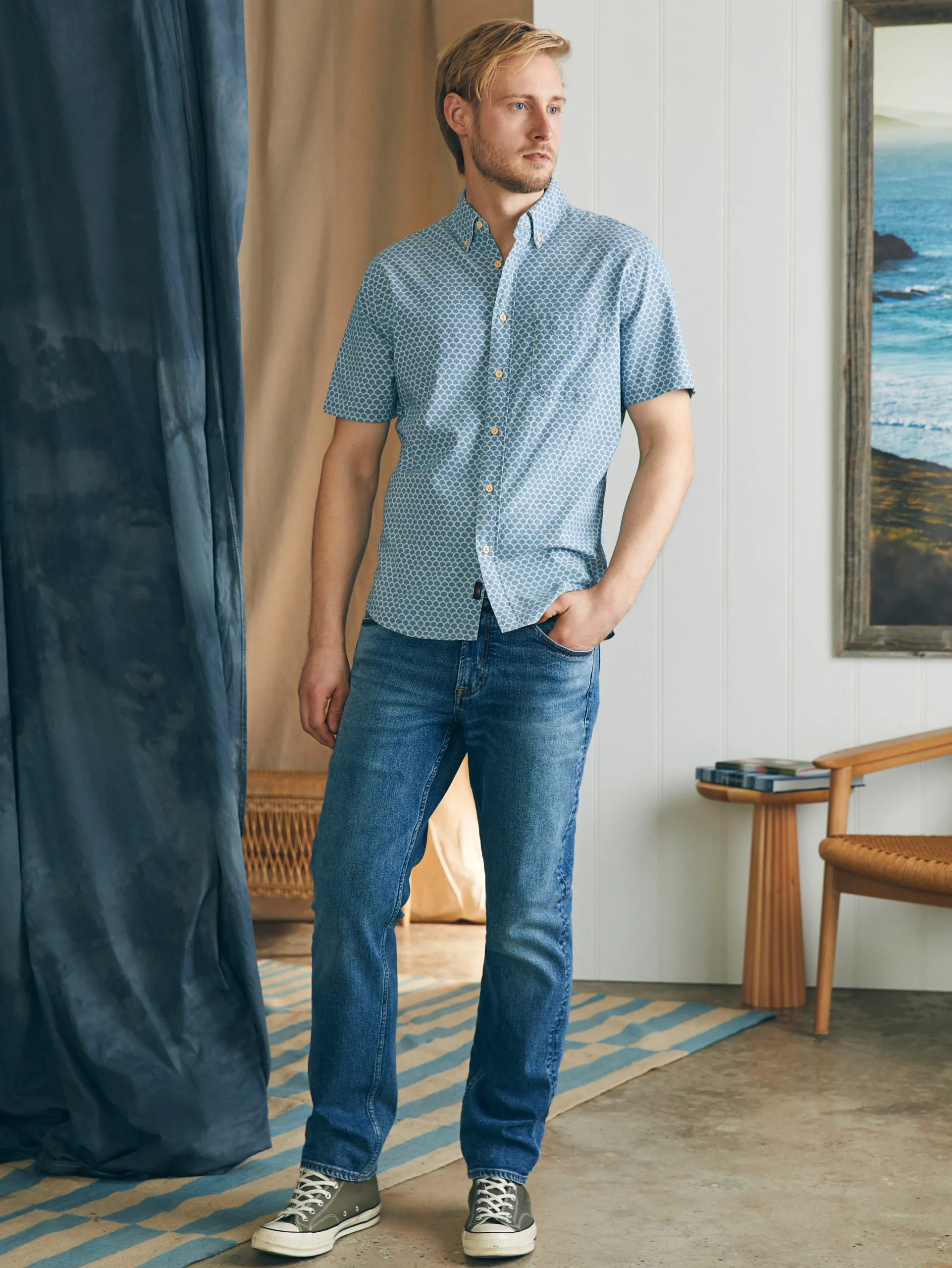 Outlet Short-Sleeve Stretch Playa Shirt (Tall) - Shirts