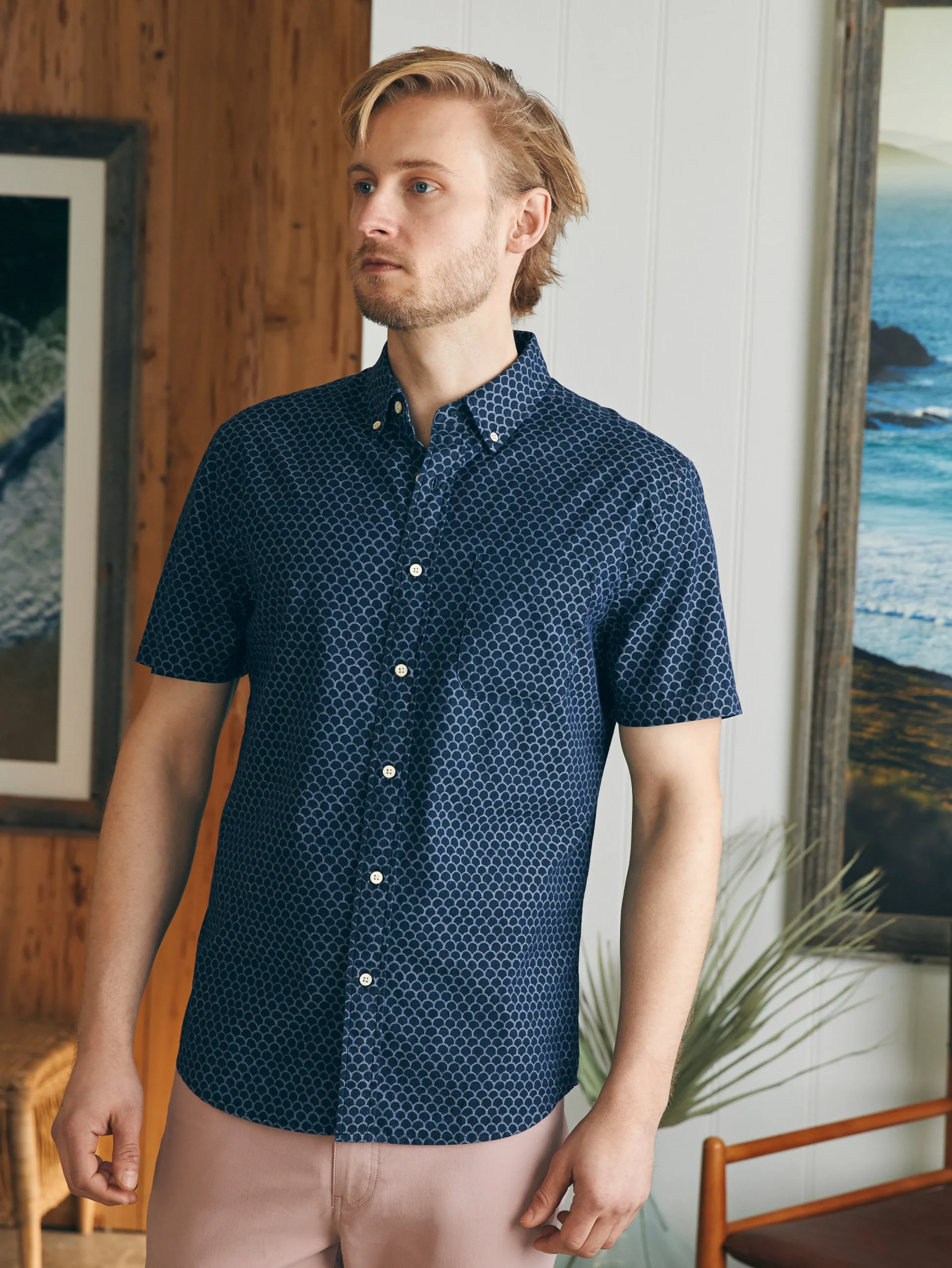 New Short-Sleeve Stretch Playa Shirt (Tall) - Shirts